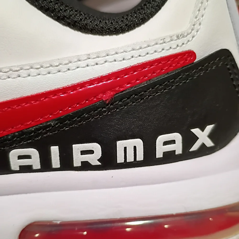 Nike Air Max LTD 3 Men's Casual White/University Red & Black Sneakers - Picture 10 of 14